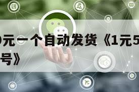 微信号30元一个自动发货《1元5元微信小号新号白号》